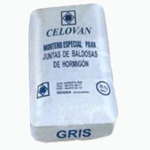 Mortero Juntas CELOVAN Gris 25 Kg