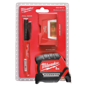 Kit Flexómetro Magnético, Nivel y Marcador - Milwaukee