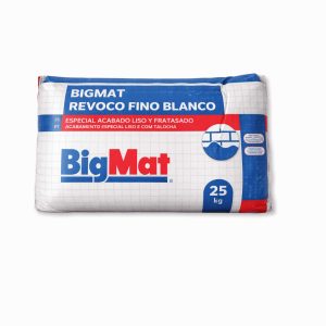 Mortero Revoco Fino Blanco 23 kg - Bigmat