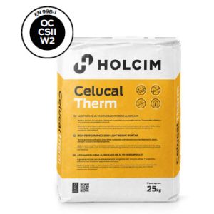 Celucal Therm Mortero de revoco Blanco 25 Kg-Holcim