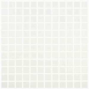 Gresite 2,5x2,5 Blanco Antideslizante 100A en Malla - Vidrepur